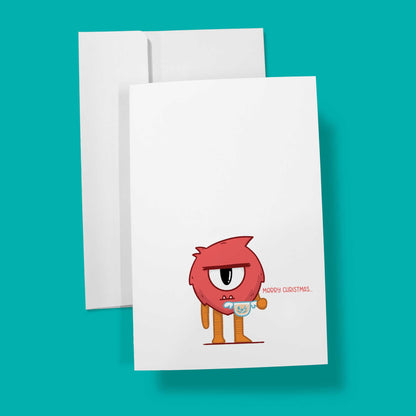 Grumpy Christmas Monster | Greeting Card