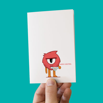 Grumpy Christmas Monster | Greeting Card