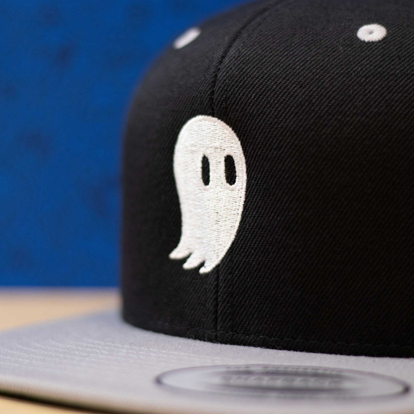 Fred the Ghost | Black and Gray Snapback Hat