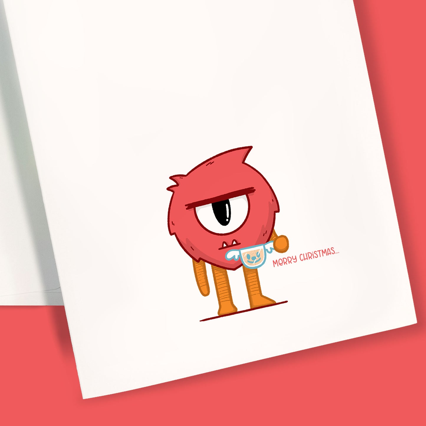 Grumpy Christmas Monster | Greeting Card