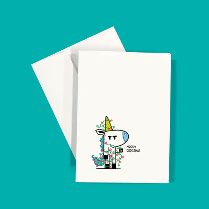 Grumpy Christmas Unicorn | Greeting Card