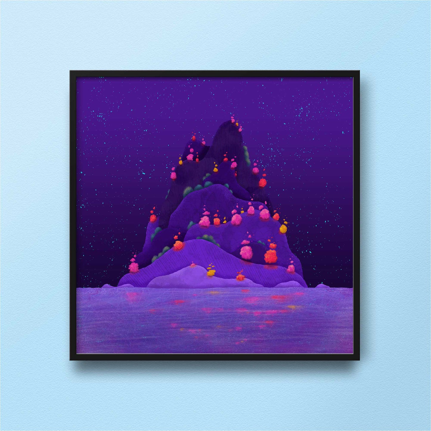 Island of Glowing Lights | Art Print