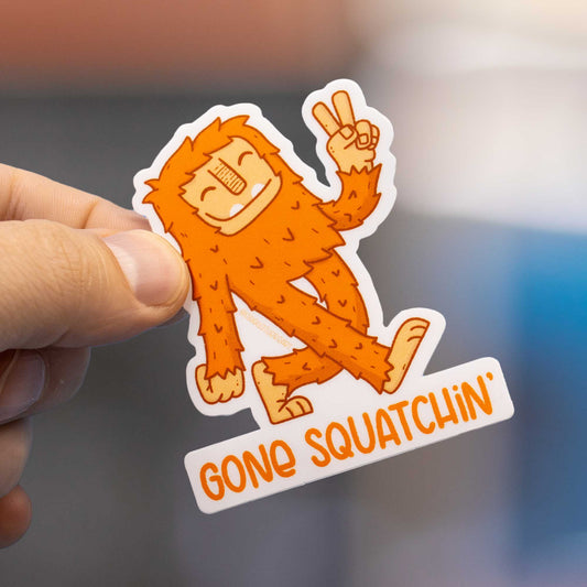 Gone Squatchin Bigfoot Sticker