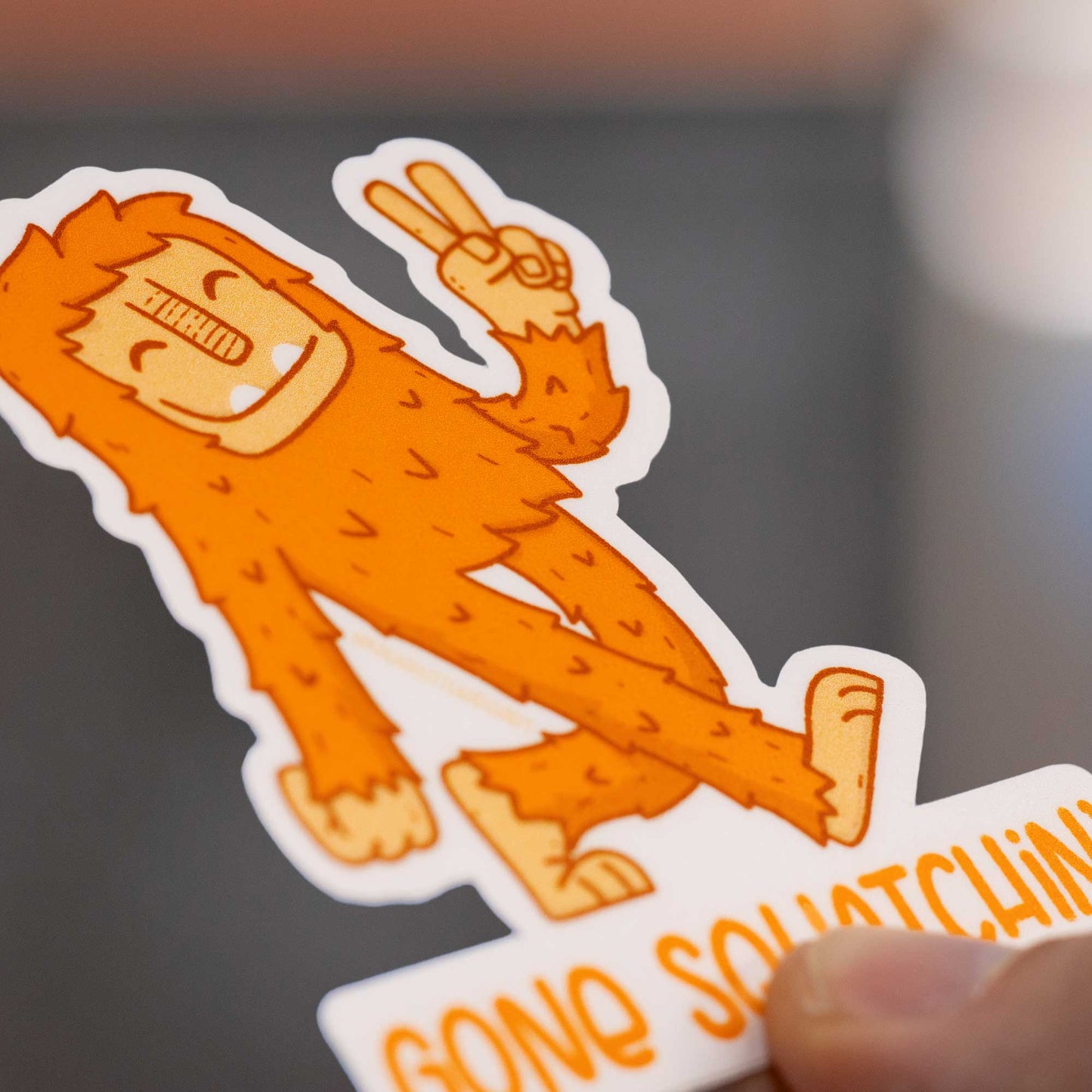 Gone Squatchin Bigfoot Sticker