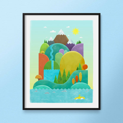 Island of Discovery: Day | Art Print