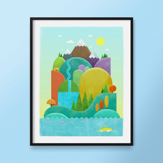 Island of Discovery: Day | Art Print