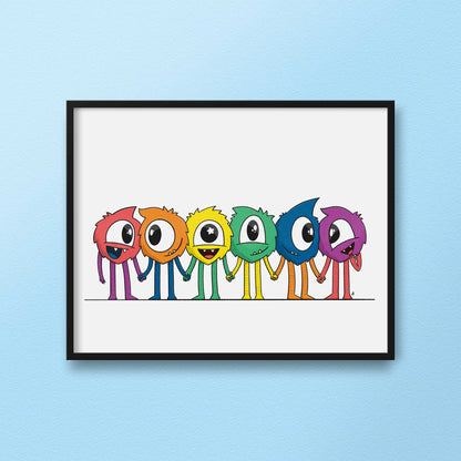Rainbow Meengos | Art Print