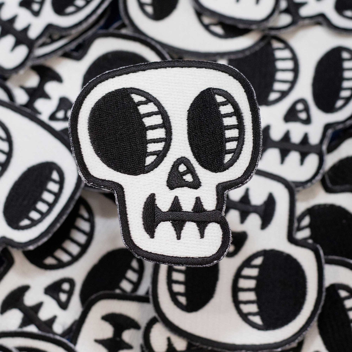 Glow-in-the-Dark Skull Patch