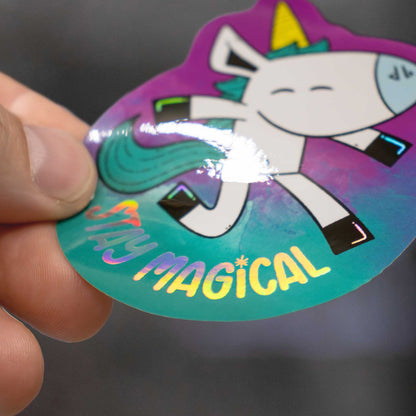 Stay Magical | Holographic Unicorn Sticker