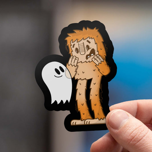 Bigfoot meets Fred the Ghost Sticker