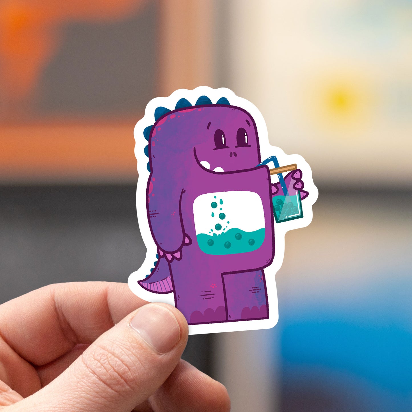 Bubbs the Boba Lover Sticker