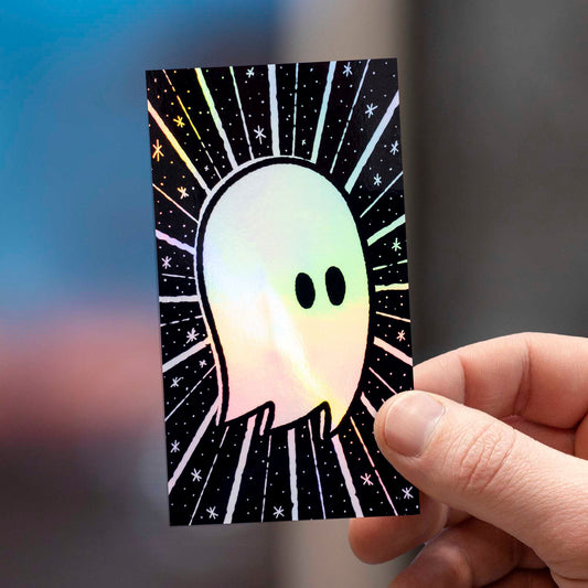 Ghostastic | Holographic Ghost Sticker