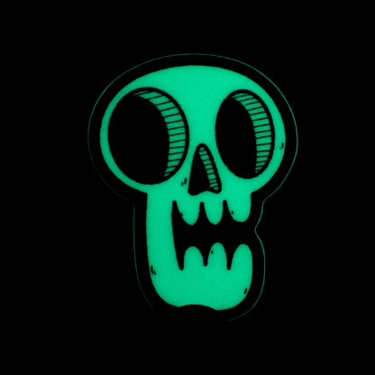 Glow-in-the-Dark Skull Sticker