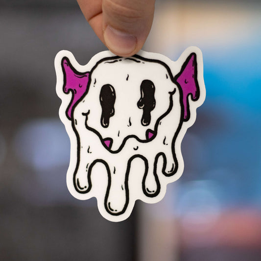 Melty Monster Smiley Face Sticker