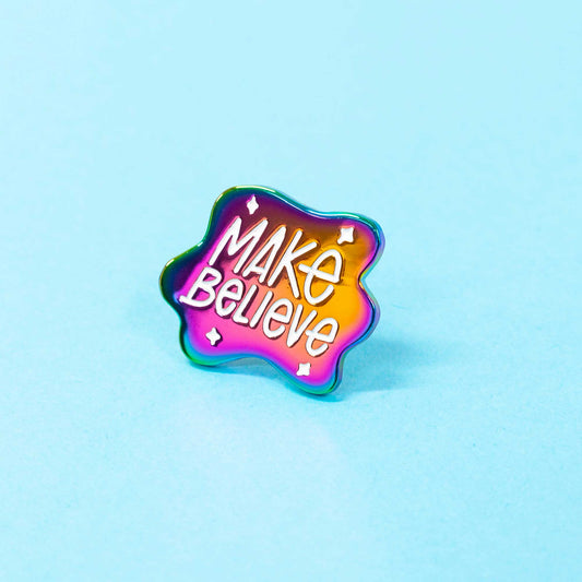 Make Believe | Rainbow Plated Enamel Pin