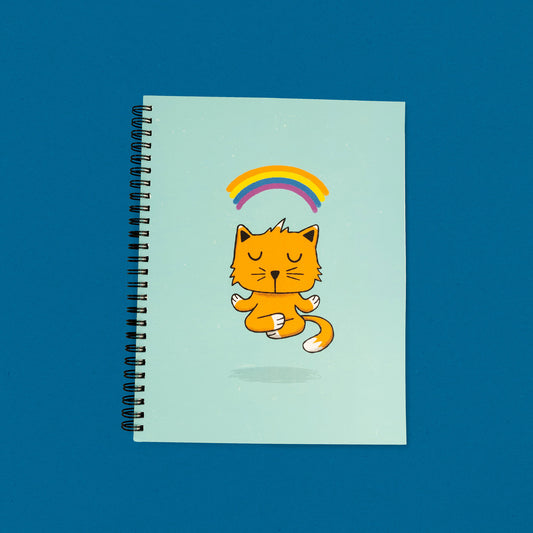 Meditating Cat and Meditating Unicorn | Notebook
