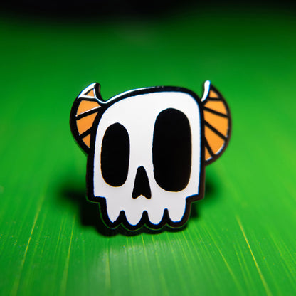 Monster Skull | Glow-in-the-Dark Enamel Pin