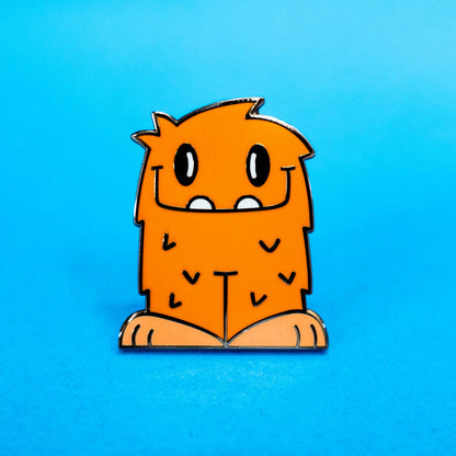 reggie the cute little monster enamel pin